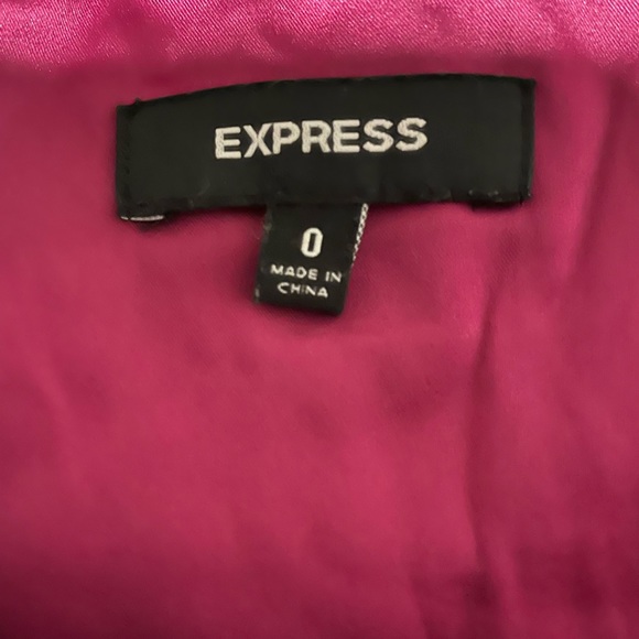 Express Fuchsia Strapless mini Dress size 0 - Picture 15 of 16
